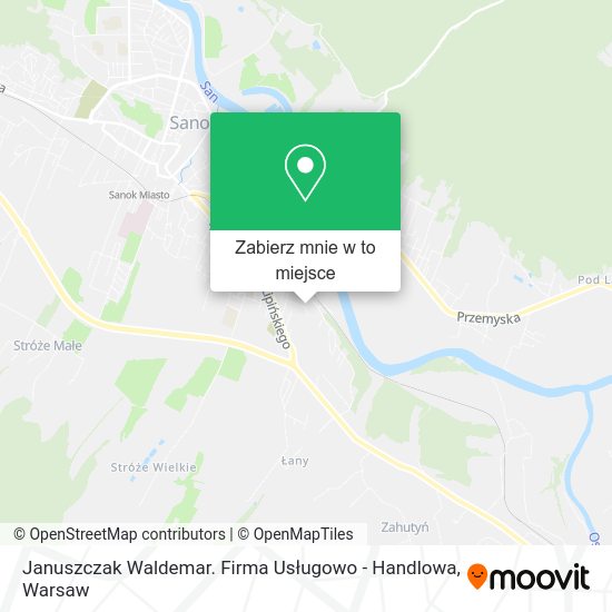 Mapa Januszczak Waldemar. Firma Usługowo - Handlowa