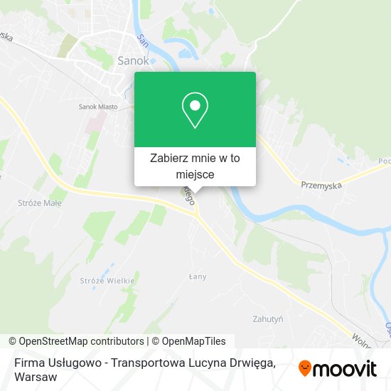 Mapa Firma Usługowo - Transportowa Lucyna Drwięga