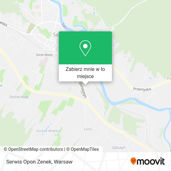 Mapa Serwis Opon Zenek