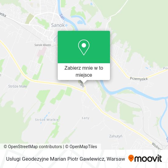 Mapa Usługi Geodezyjne Marian Piotr Gawlewicz