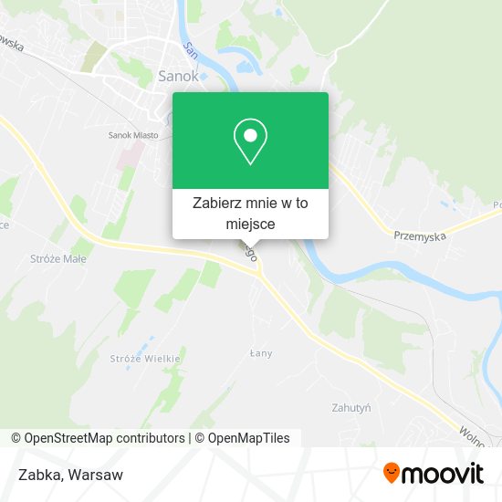 Mapa Zabka