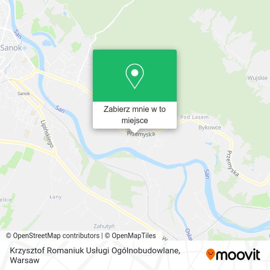 Mapa Krzysztof Romaniuk Usługi Ogólnobudowlane