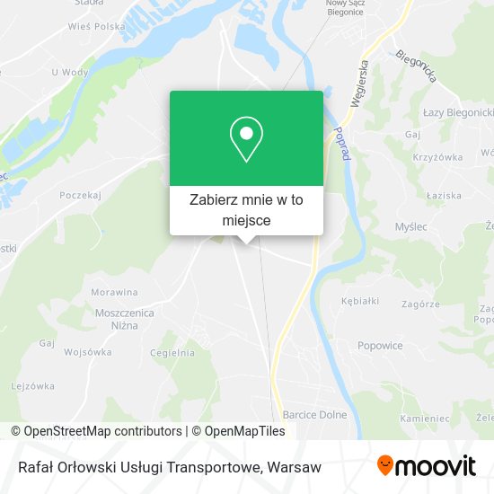 Mapa Rafał Orłowski Usługi Transportowe