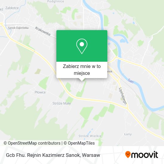 Mapa Gcb Fhu. Rejnin Kazimierz Sanok