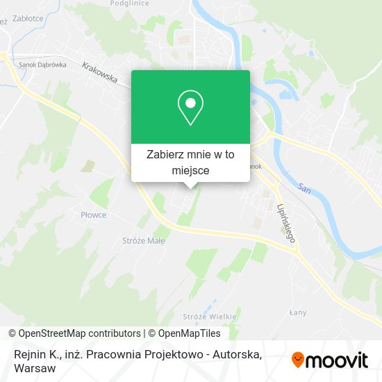 Mapa Rejnin K., inż. Pracownia Projektowo - Autorska