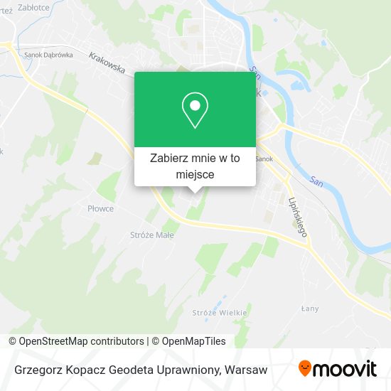 Mapa Grzegorz Kopacz Geodeta Uprawniony