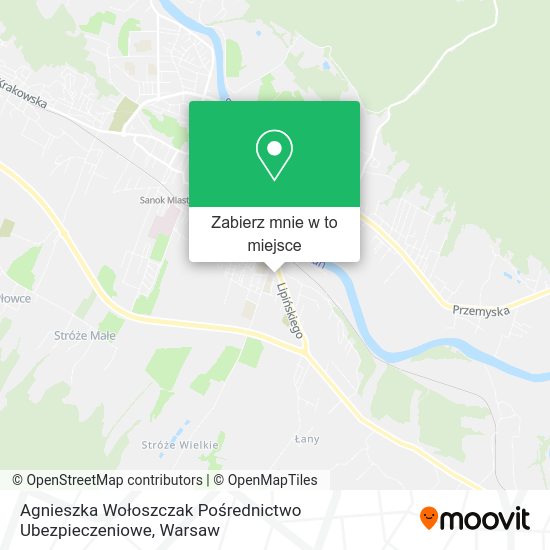 Mapa Agnieszka Wołoszczak Pośrednictwo Ubezpieczeniowe