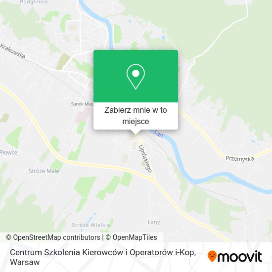 Mapa Centrum Szkolenia Kierowców i Operatorów i-Kop