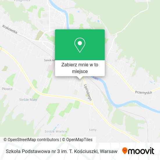 Mapa Szkoła Podstawowa nr 3 im. T. Kościuszki