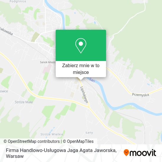 Mapa Firma Handlowo-Usługowa Jaga Agata Jaworska