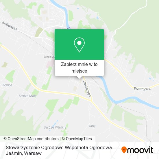 Mapa Stowarzyszenie Ogrodowe Wspólnota Ogrodowa Jaśmin