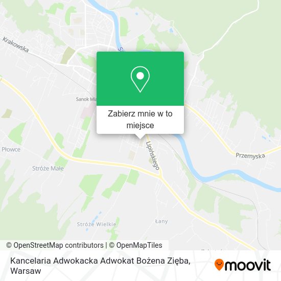 Mapa Kancelaria Adwokacka Adwokat Bożena Zięba