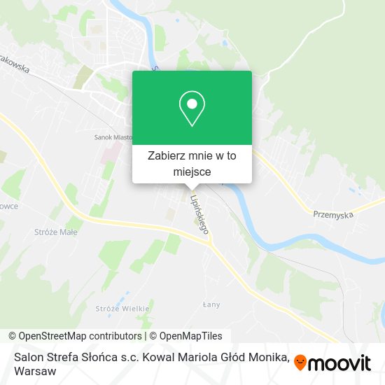 Mapa Salon Strefa Słońca s.c. Kowal Mariola Głód Monika