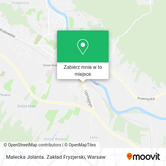 Mapa Małecka Jolanta. Zakład Fryzjerski