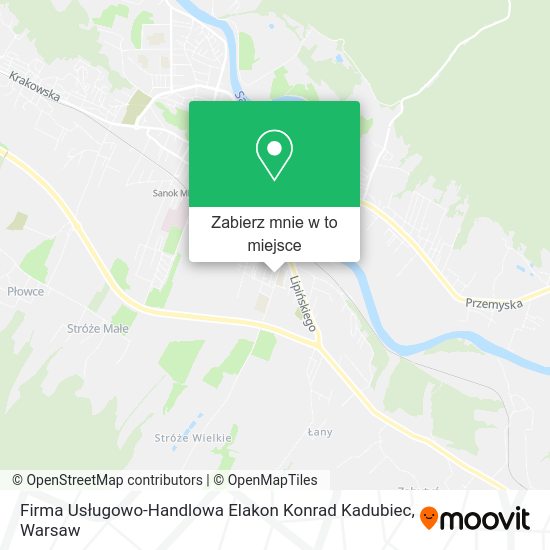 Mapa Firma Usługowo-Handlowa Elakon Konrad Kadubiec