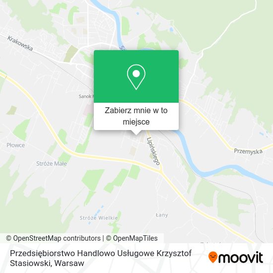 Mapa Przedsiębiorstwo Handlowo Usługowe Krzysztof Stasiowski