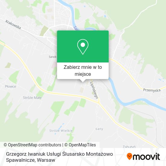 Mapa Grzegorz Iwaniuk Usługi Ślusarsko Montażowo Spawalnicze