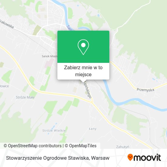 Mapa Stowarzyszenie Ogrodowe Stawiska