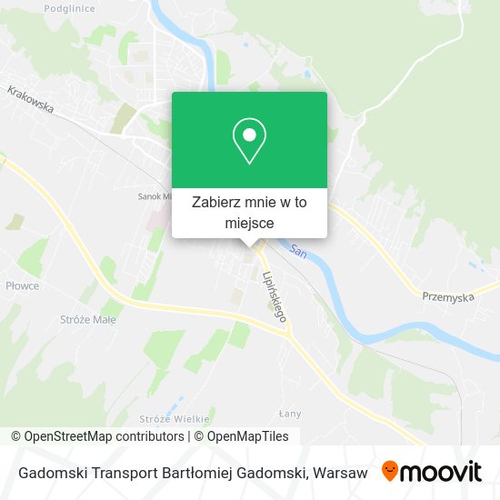 Mapa Gadomski Transport Bartłomiej Gadomski