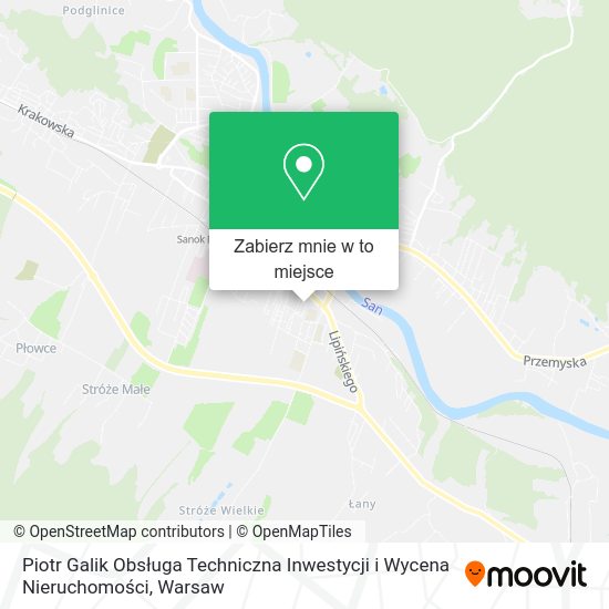 Mapa Piotr Galik Obsługa Techniczna Inwestycji i Wycena Nieruchomości