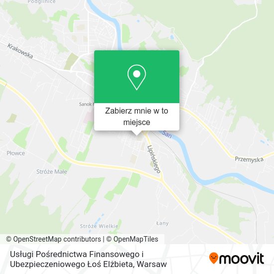 Mapa Usługi Pośrednictwa Finansowego i Ubezpieczeniowego Łoś Elżbieta