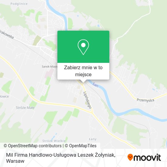 Mapa Mil Firma Handlowo-Usługowa Leszek Żołyniak