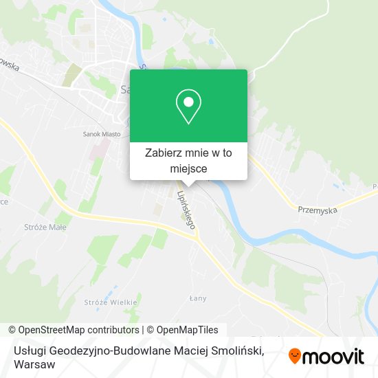 Mapa Usługi Geodezyjno-Budowlane Maciej Smoliński