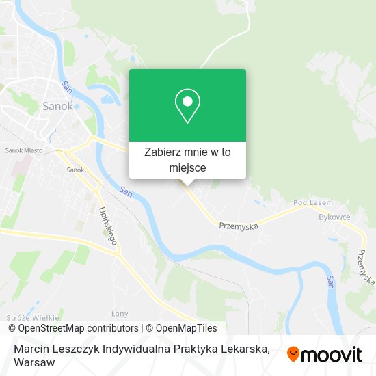 Mapa Marcin Leszczyk Indywidualna Praktyka Lekarska