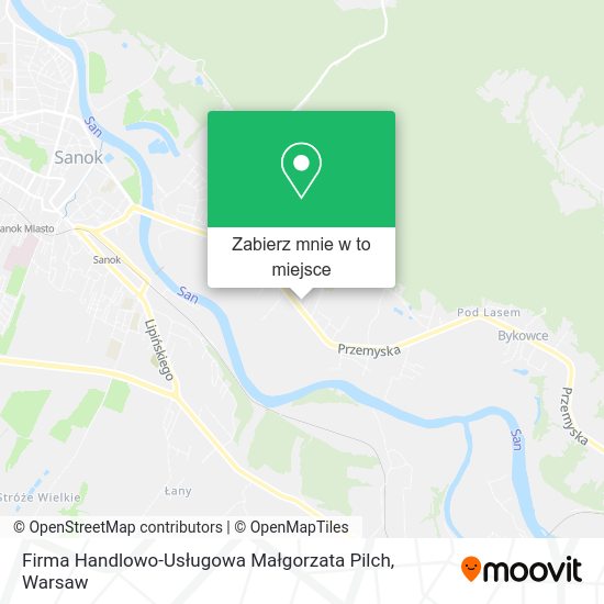 Mapa Firma Handlowo-Usługowa Małgorzata Pilch