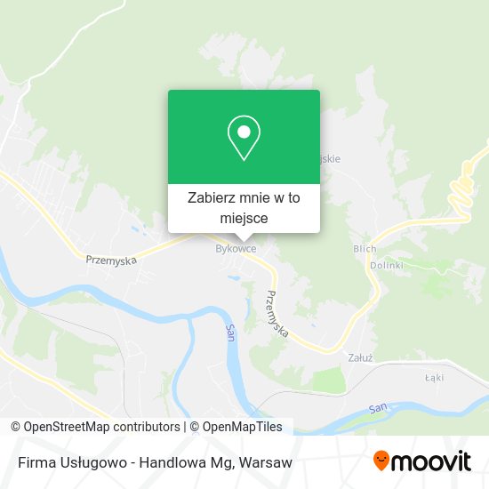 Mapa Firma Usługowo - Handlowa Mg