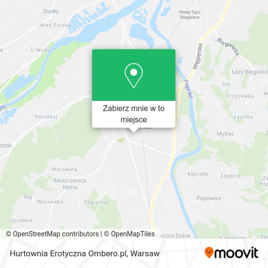 Mapa Hurtownia Erotyczna Ombero.pl