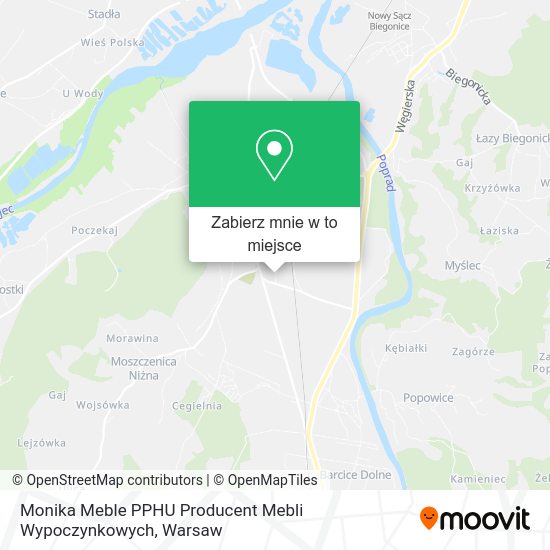 Mapa Monika Meble PPHU Producent Mebli Wypoczynkowych