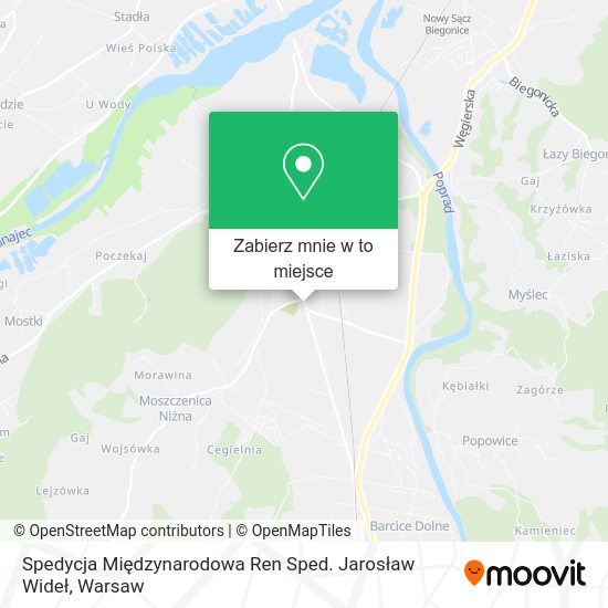 Mapa Spedycja Międzynarodowa Ren Sped. Jarosław Wideł