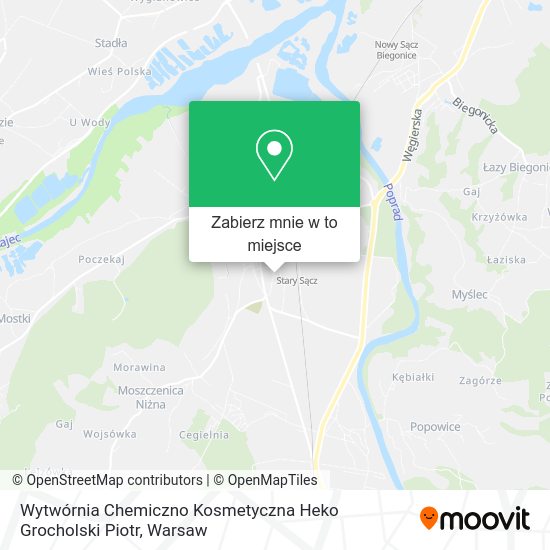 Mapa Wytwórnia Chemiczno Kosmetyczna Heko Grocholski Piotr