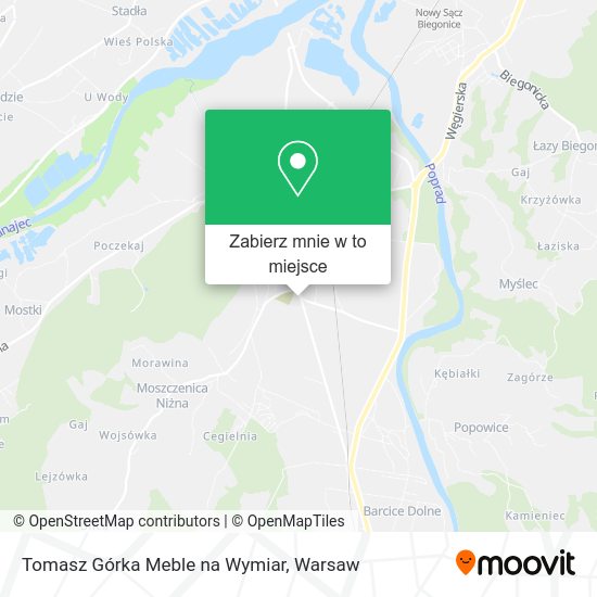 Mapa Tomasz Górka Meble na Wymiar