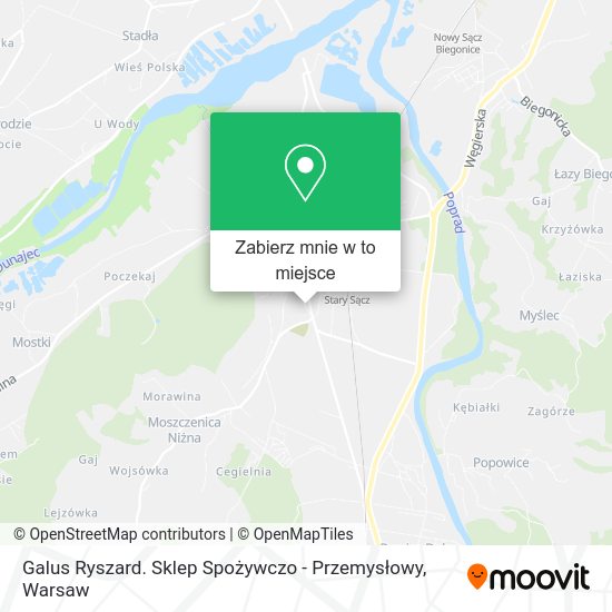 Mapa Galus Ryszard. Sklep Spożywczo - Przemysłowy