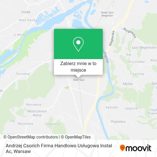 Mapa Andrzej Csorich Firma Handlowo Usługowa Instal Ac