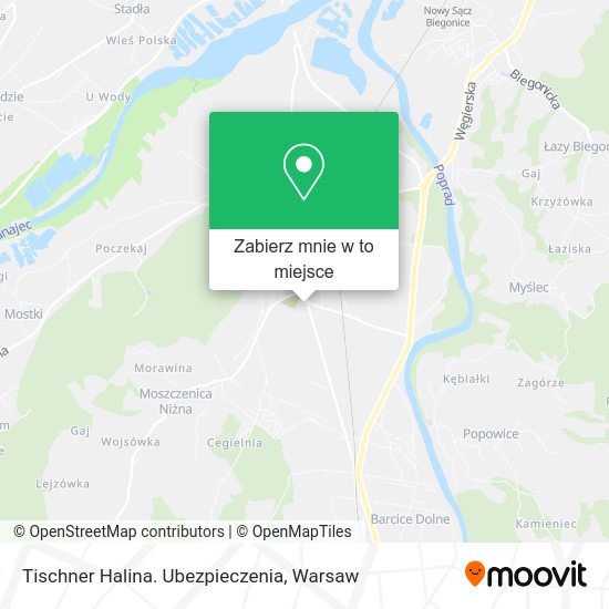 Mapa Tischner Halina. Ubezpieczenia