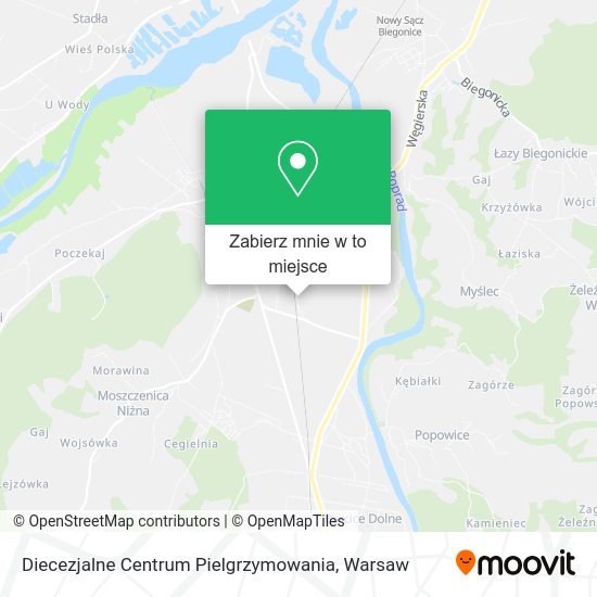 Mapa Diecezjalne Centrum Pielgrzymowania