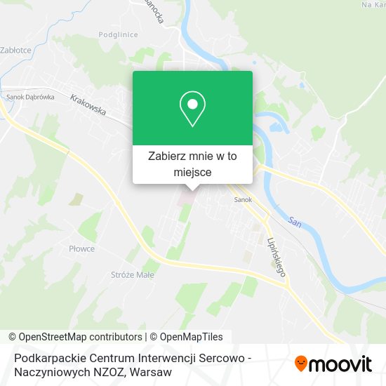 Mapa Podkarpackie Centrum Interwencji Sercowo - Naczyniowych NZOZ