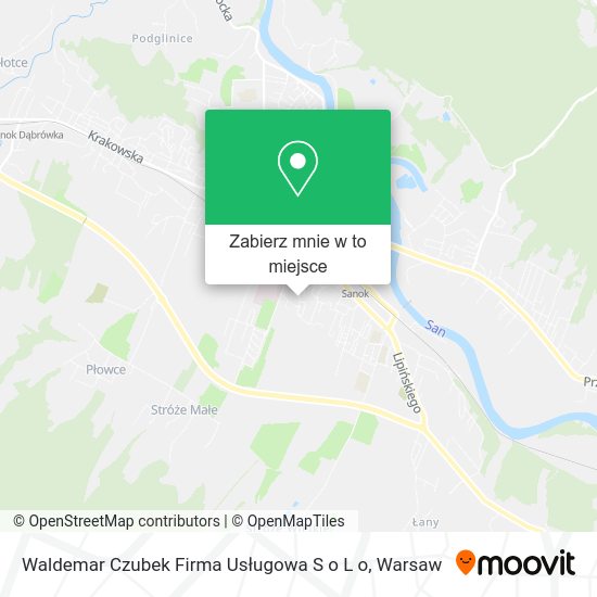 Mapa Waldemar Czubek Firma Usługowa S o L o