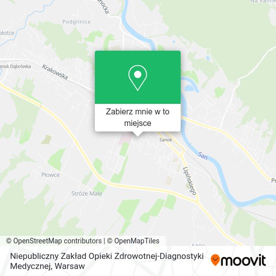 Mapa Niepubliczny Zakład Opieki Zdrowotnej-Diagnostyki Medycznej