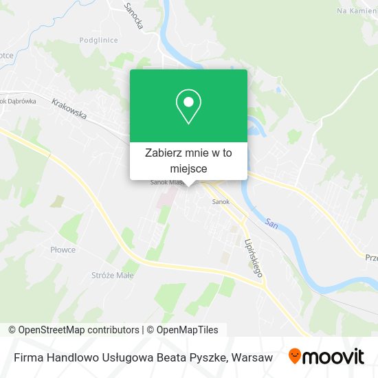 Mapa Firma Handlowo Usługowa Beata Pyszke