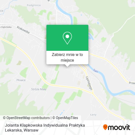 Mapa Jolanta Kłapkowska Indywidualna Praktyka Lekarska