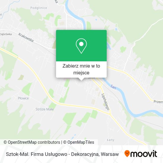 Mapa Sztok-Mal. Firma Usługowo - Dekoracyjna