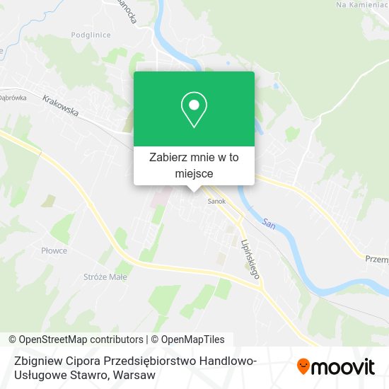 Mapa Zbigniew Cipora Przedsiębiorstwo Handlowo-Usługowe Stawro