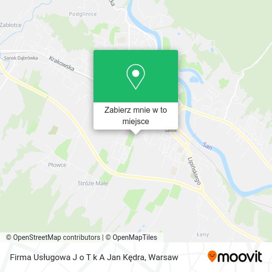 Mapa Firma Usługowa J o T k A Jan Kędra