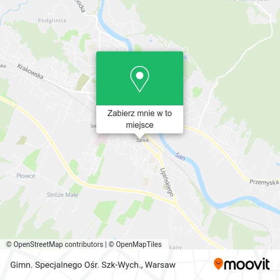 Mapa Gimn. Specjalnego Ośr. Szk-Wych.