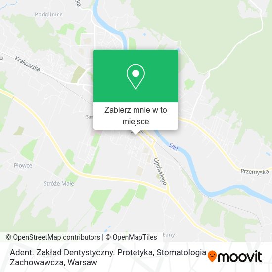 Mapa Adent. Zakład Dentystyczny. Protetyka, Stomatologia Zachowawcza