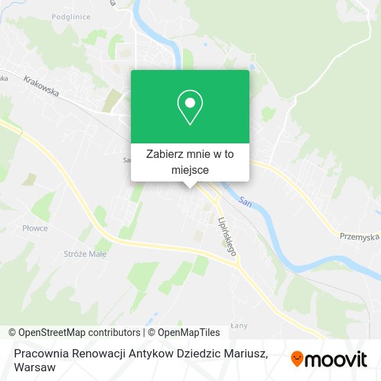 Mapa Pracownia Renowacji Antykow Dziedzic Mariusz